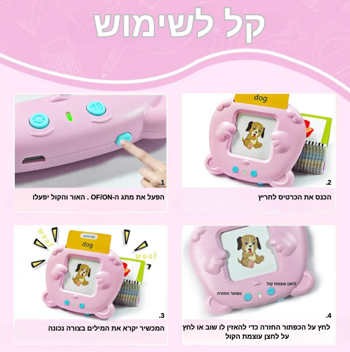 מכונת למידה מדברת לילדים