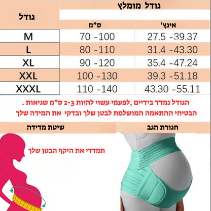 חגורת הגב שלנו לנשים בהריון