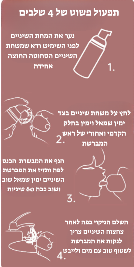 מברשת שיניים  לבייבי שלך גילאים 2-6